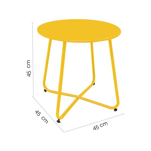 Kovinska okrogla vrtna mizica ø 45 cm Luna - LDK Garden-image-2