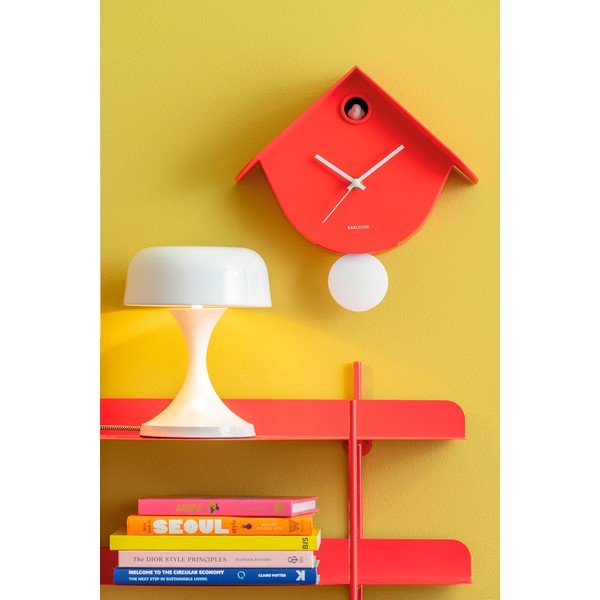 Rdeča kovinska namizna svetilka (višina 20 cm) Moda Retro – Leitmotiv-image-1