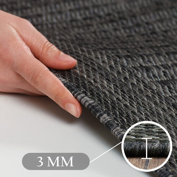 Temno siv zunanji tekač 80x250 cm Giza – Ayyildiz Carpets-image-4