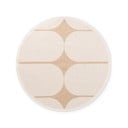 Bež-slonokoščena okrogla notranja in zunanja preproga ø 160 cm Duet Bowen – NORTHRUGS