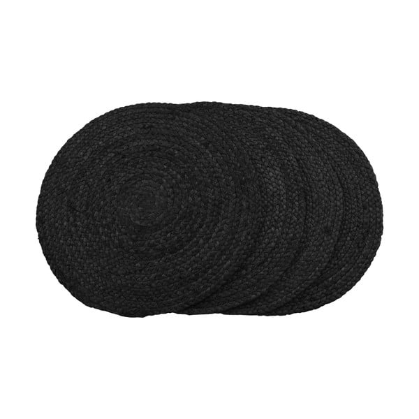 Pogrinjki iz jute v kompletu 4 ks ø 38 cm Bombay – House Nordic