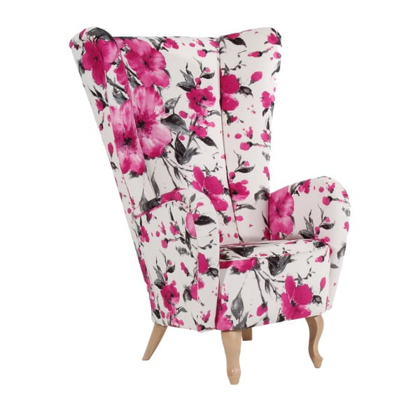 Roza cvetlični fotelj Max Winzer Aurora