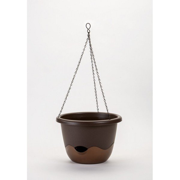 Sivo-rjav samozalivalni lonec Plastia Mareta, dolžina 25 cm-image-1