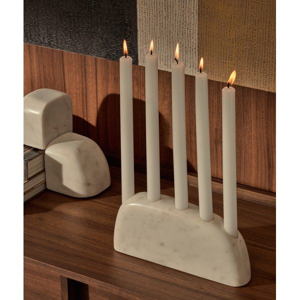 Kamnit svečnik Signe – Kave Home-image-1