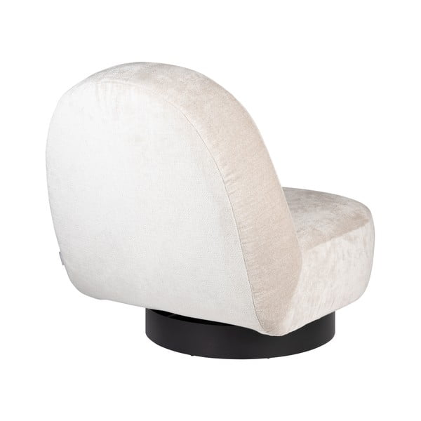 Kremno bel žameten fotelj Eden – Zuiver-image-4