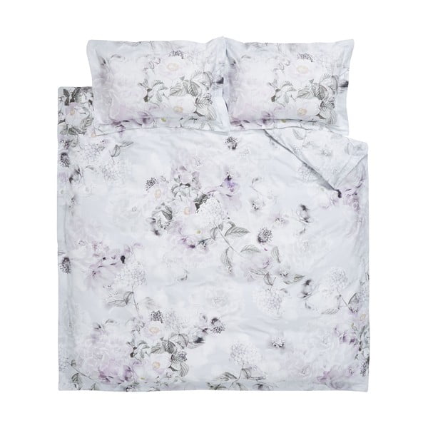 Vijolično-siva bombažna posteljnina Bianca Amethyst, 135 x 200 cm
