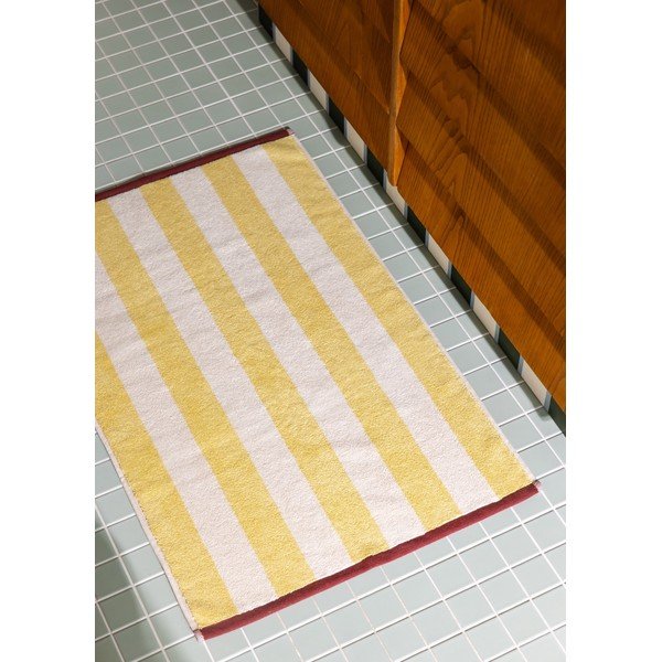 Rumena tekstilna kopalniška preproga 50x80 cm Gobo – noo.ma-image-3
