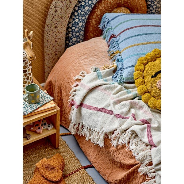 Kremno bela otroška odeja 130x160 cm Frey – Bloomingville Mini-image-1