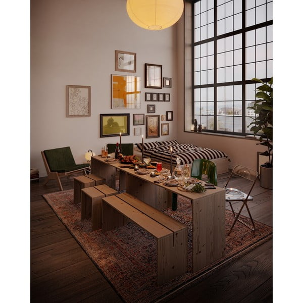 Jedilna miza iz masivnega bora 79x124 cm Join-In – Karup Design-image-1