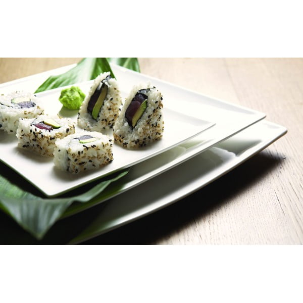 Bel porcelanast krožnik Maxwell & Williams East Meets West, 36,5 x 18 cm-image-2