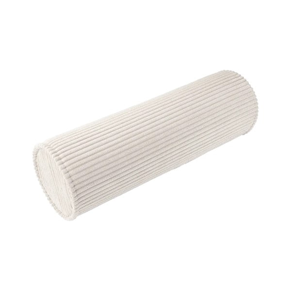 Kremno bela otroška sedežna blazina iz rebrastega žameta Roll – Wigiwama