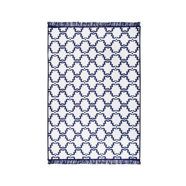 Modro-bela dvostranska preproga Risus, 160 x 250 cm-image-1