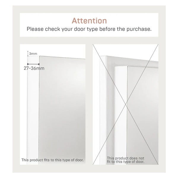 Bel kovinski obešalnik za vrata 1,5 cm Tower – YAMAZAKI-image-4