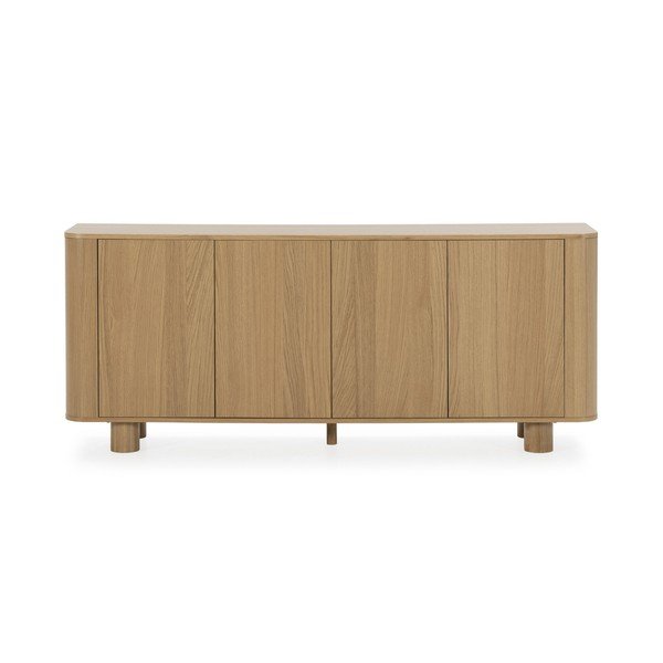 Komoda v hrastovem dekorju v naravni barvi 180x75x40 cm Padoc – MOME-image-3