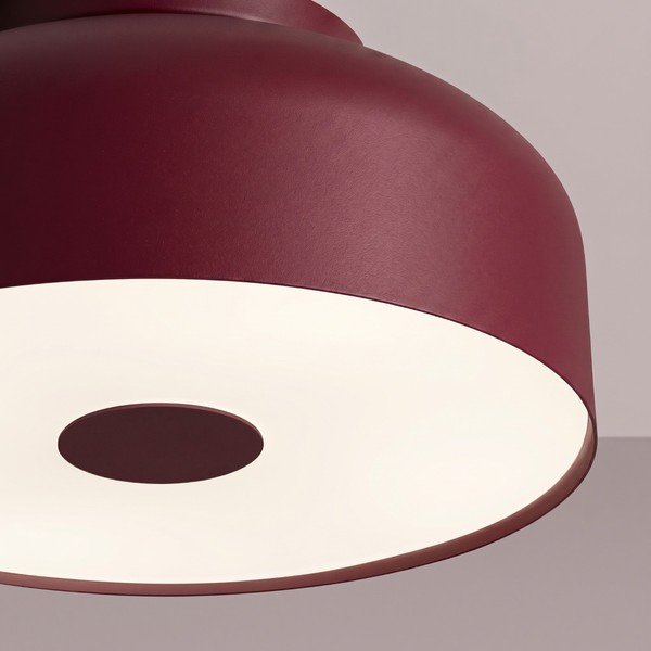 Bordo rdeča jeklena stropna svetilka ø 30 cm Omiq – Sollux-image-4