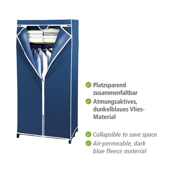 Omara za shranjevanje iz modre tkanine Wenko, 160 x 50 x 75 cm-image-4