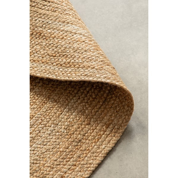 Obojestranska okrogla preproga iz jute v naravni barvi ø 100 cm Braided – Hanse Home-image-2