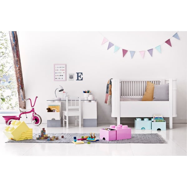 Svetlo roza škatla za shranjevanje z dvema predaloma LEGO®-image-1