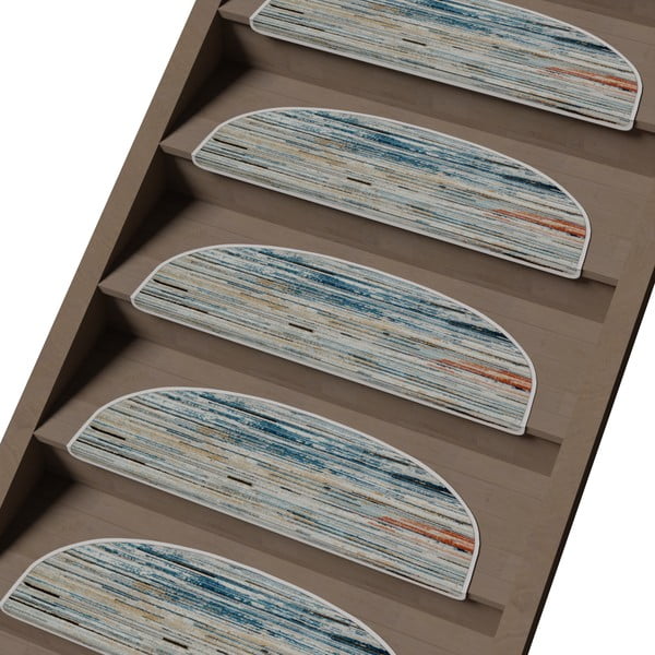 Komplet preprog za stopnice 16 ks 20x65 cm Plain Sky – Vitaus-image-1
