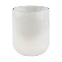 Kremno bel steklen lonček za zobne ščetke Opal – Mette Ditmer Denmark