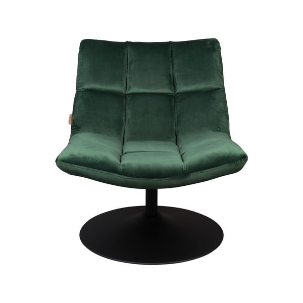 Zelen žametni fotelj Dutchbone Bar-image-2