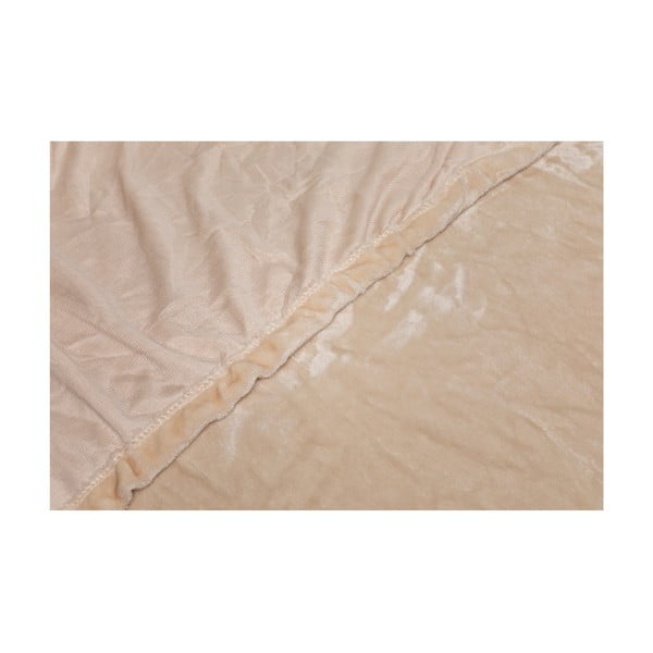 Bež rjuha iz mikropliša My House, 90 x 200 cm-image-1