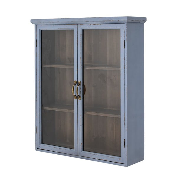 Modra stenska vitrina iz masivne jelke 81x91 cm Hazem – Bloomingville-image-2