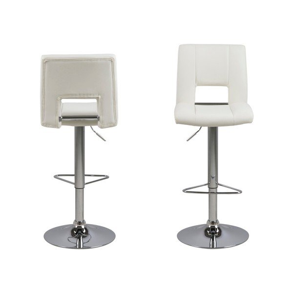 Komplet 2 belih barskih stolov Actona Wilma Barstool-image-1