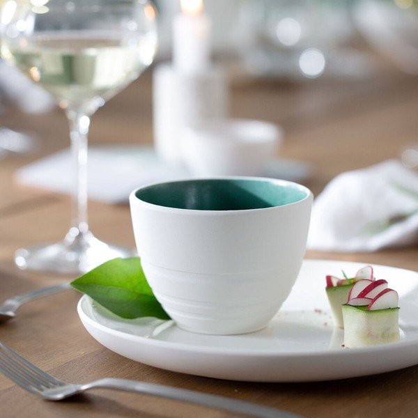 Belo-zelena porcelanasta skleda Villeroy & Boch Leaf, 450 ml-image-1
