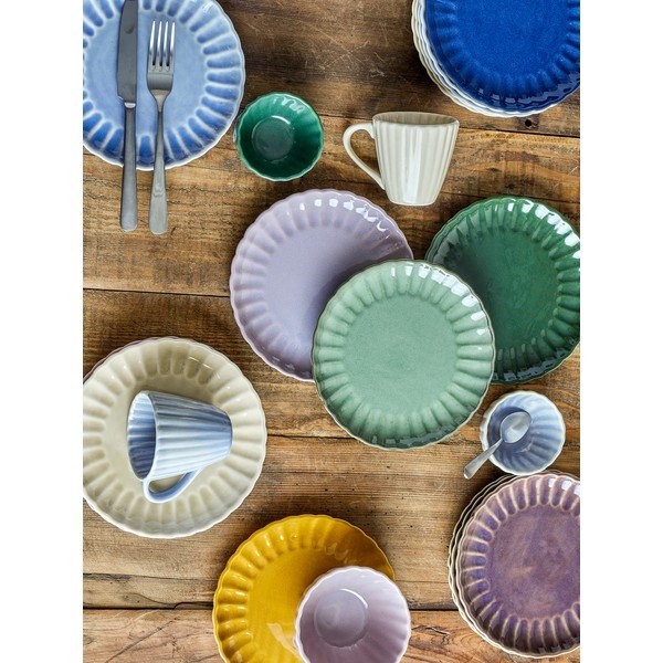 Temno vijoličen desertni krožnik iz kamenine ø 20 cm Latina – Bloomingville-image-3