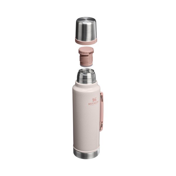 Svetlo rožnata termovka iz nerjavečega jekla 1,4 l Legendary Classic Bottle Hammertone Rose Quartz – Stanley-image-1