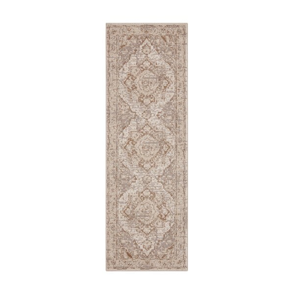 Bež/kremno bel tekač 80x200 cm Terrain Designer Sand – Hanse Home