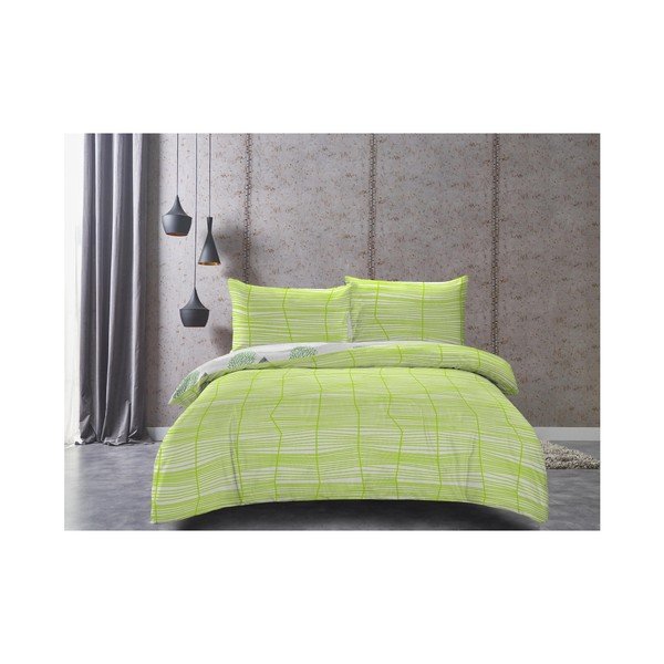 DecoKing Greenleaf posteljno perilo za eno osebo iz bombažnega satena, 135 x 200 cm-image-2