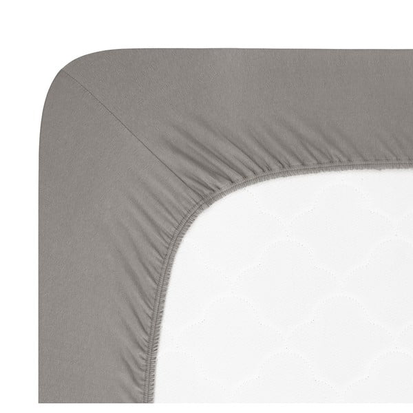 Temno siva napenjalna rjuha iz jerseyja 160x200 cm Boxspring – Andrea Simone-image-1