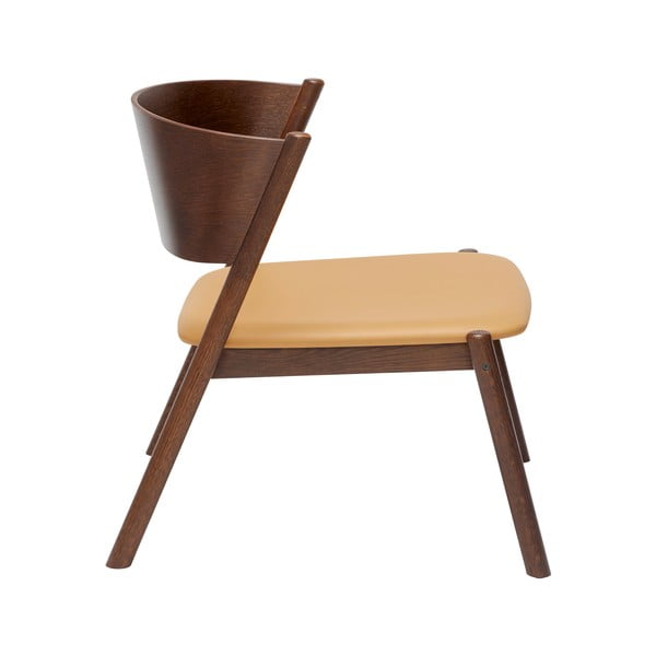 Temno rjav fotelj Oblique – Hübsch-image-2