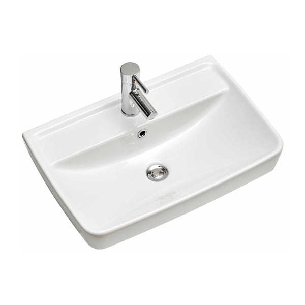 Beli umivalnik brez pipe 60x40 cm Set 374 - Pelipal