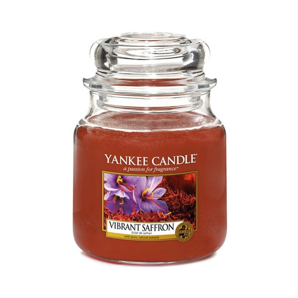 Dišeča sveča Yankee Candle Saffron, čas gorenja 65 - 90 ur