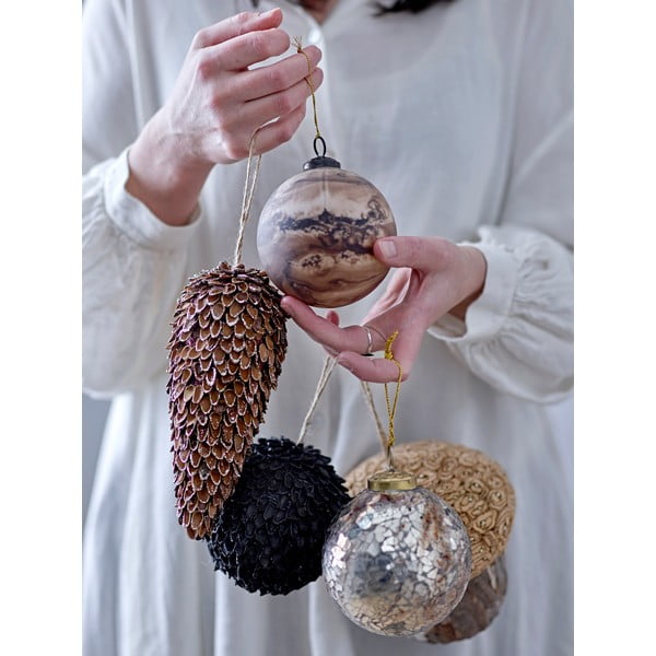 Stekleni božični okrasek Morena - Bloomingville-image-1