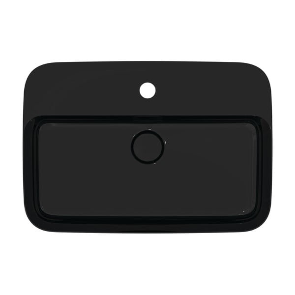 Sijajno črn keramičen umivalnik 55x38 cm Ipalyss – Ideal Standard-image-2