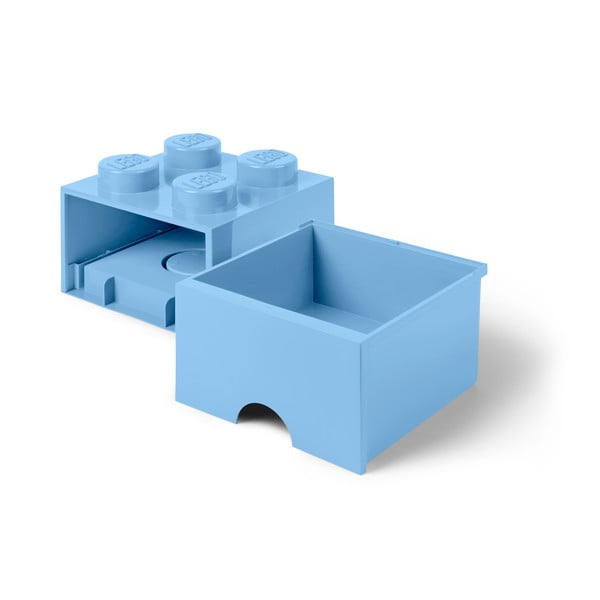 Svetlomodra kvadratna škatla za shranjevanje LEGO®-image-4