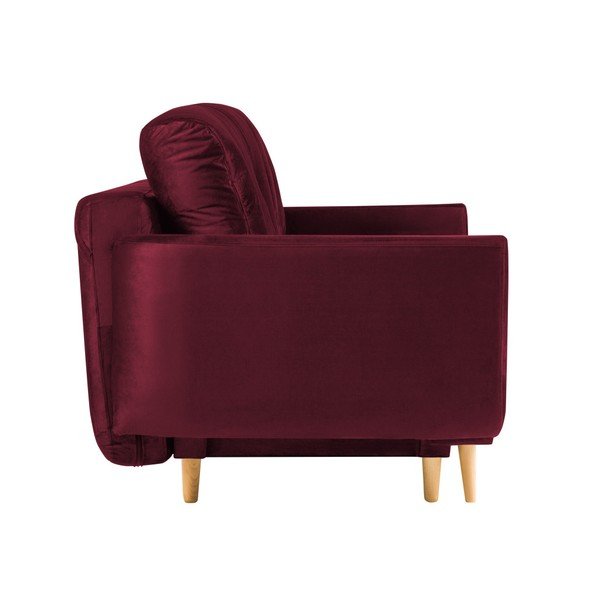 Bordo rdeča raztegljiva sedežna garnitura s prostorom za shranjevanje Mazzini Sofas Silva-image-2