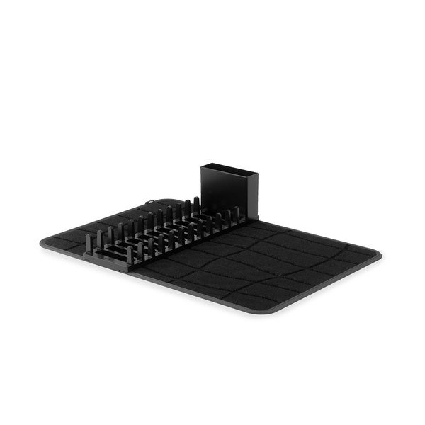 Mat črna plastična odcejalna podloga 61x43 cm Udry – Umbra
