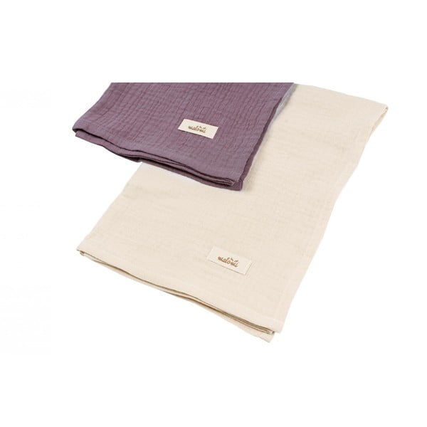Plenice iz muslina v kompletu 2 ks  Muslin – Malomi Kids-image-1