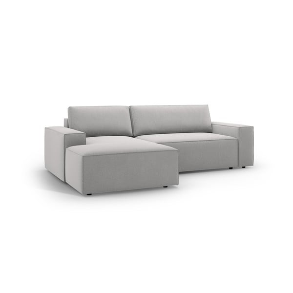 Svetlo siva raztegljiva kotna sedežna garnitura (levi kot) Jodie – Micadoni Home-image-2