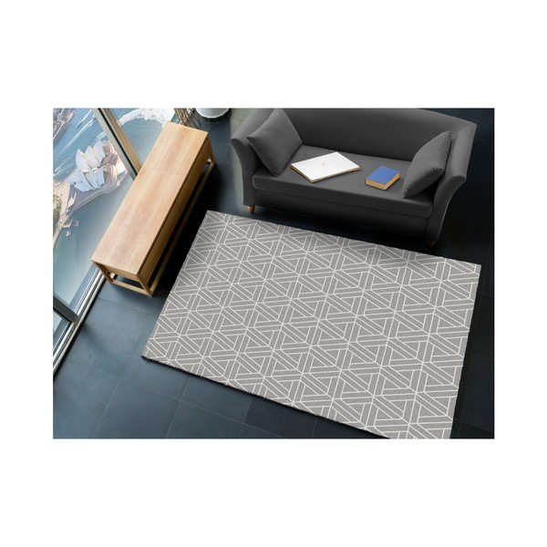 Siva preproga Universal Matrix Grey, 80 x 150 cm-image-1
