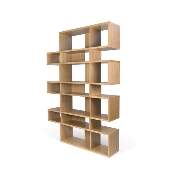 Rjava knjižna omara TemaHome London, 220 x 34 cm-image-2