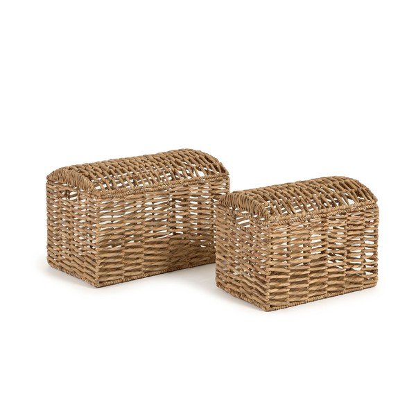 Košare v kompletu 2 ks iz vodne hijacinte 60x37x40 cm Xuliana – Kave Home