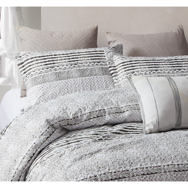 Pregrinjalo za posteljo iz mikropercala z dvema prevlekama za vzglavnik Sleeptime Elegant Stripe, 250 x 260 cm-image-1