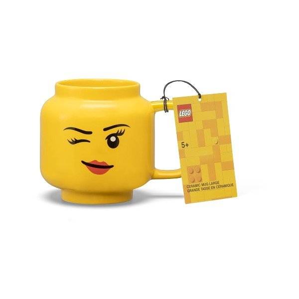 Rumena keramična otroška skodelica 530 ml Head - LEGO®-image-3