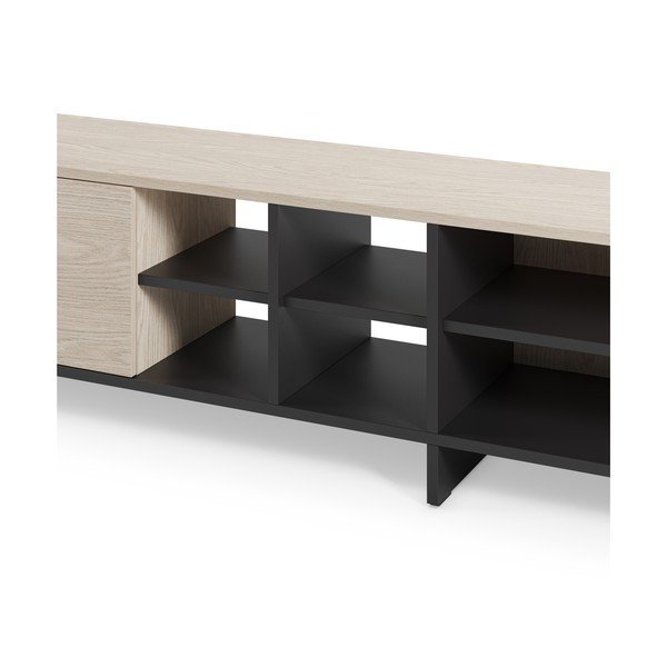 Črna TV omarica 230x44x36 cm Cequoia – Marckeric-image-4